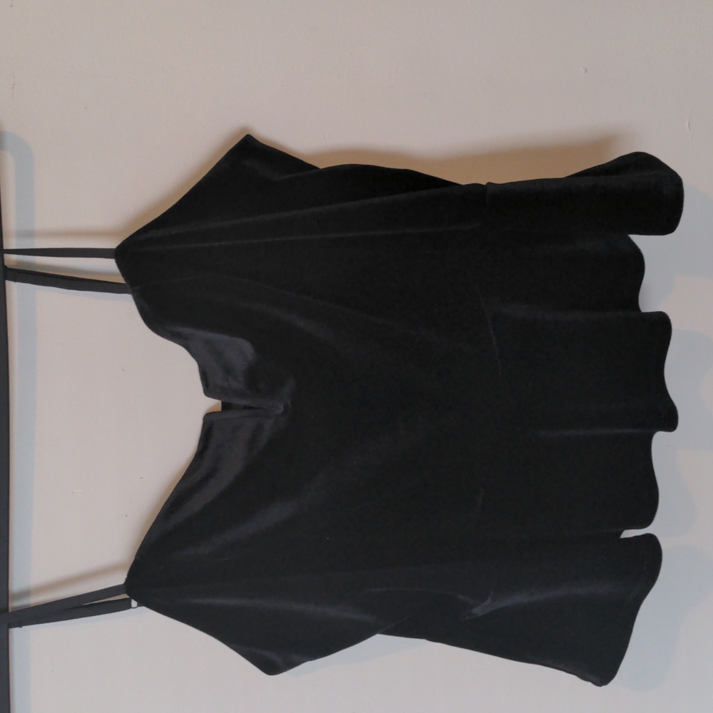 Velvet Peplum Top
